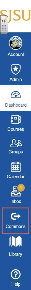 Import SJSU template to Course in Canvas image