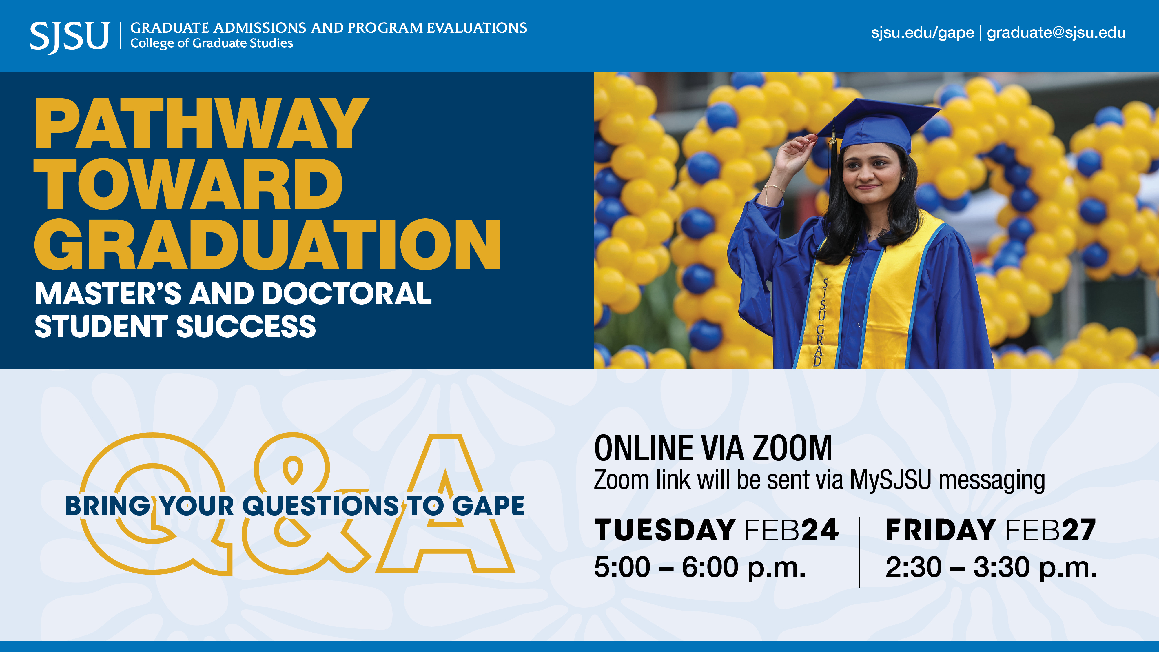 gape graduation workshops