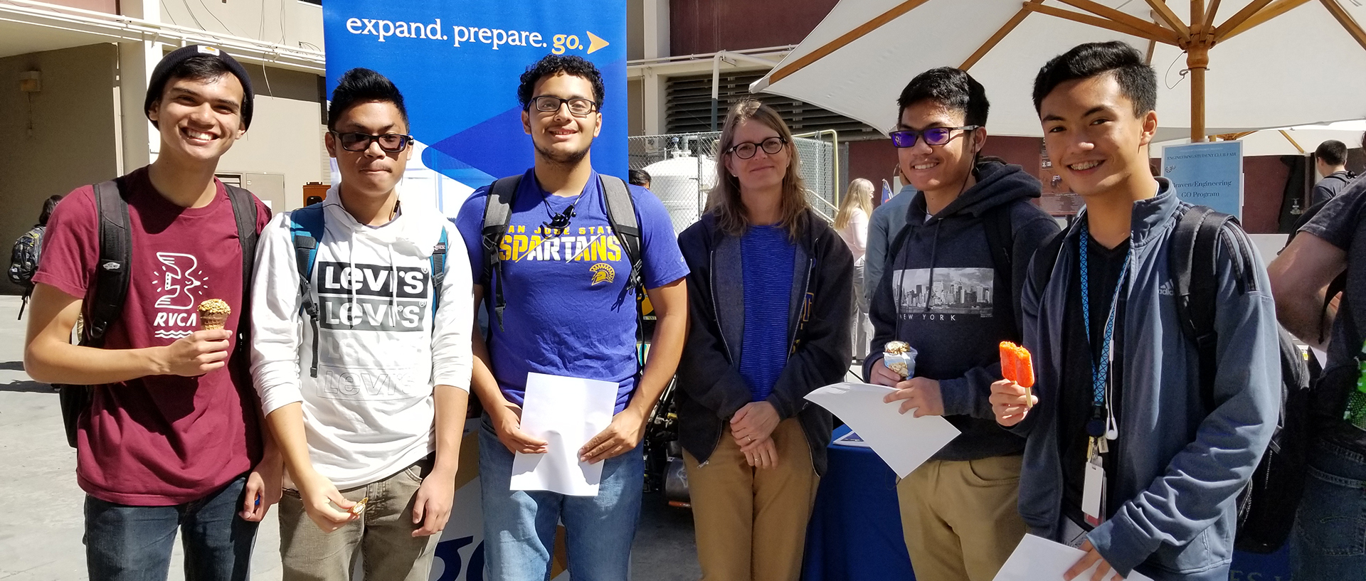 Students with Dean