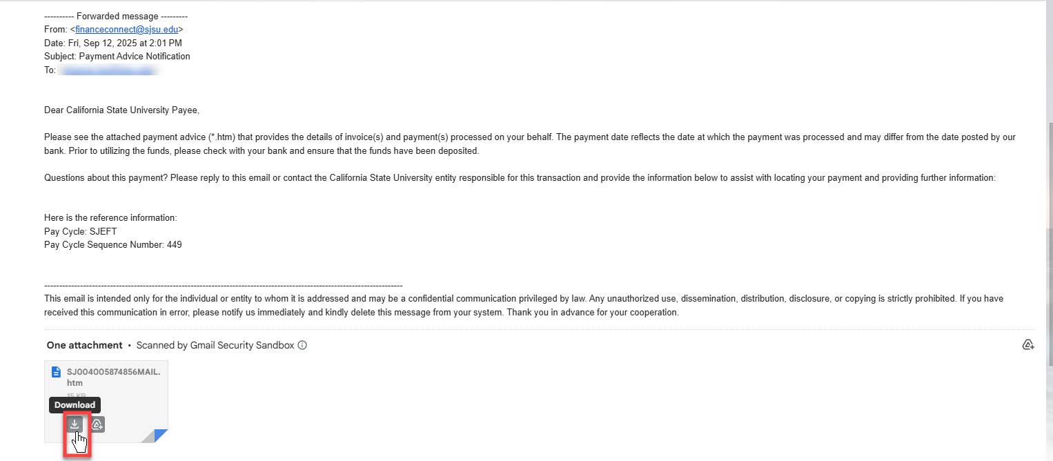 Payment Advice