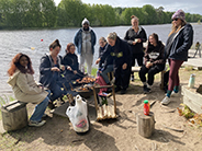 Finland group_grilling by the lake photo of Finland group_grilling by the lake