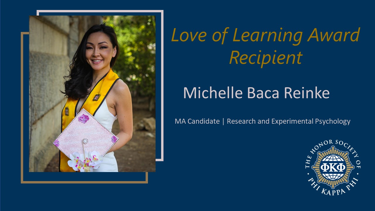 Love of Learning Award Recipient