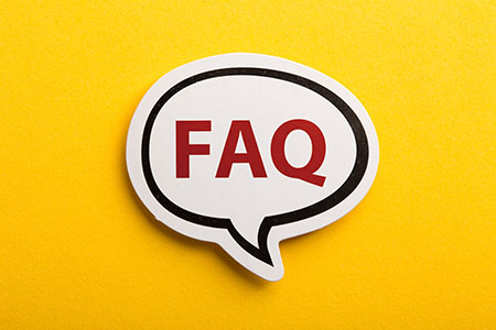 FAQ speech bubble
