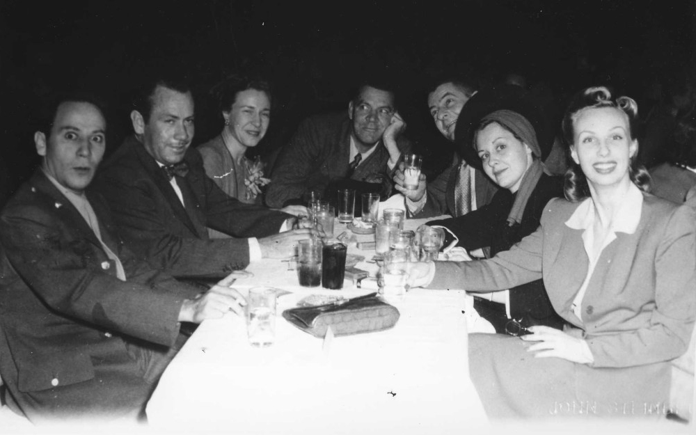 John Steinbeck with friends John Steinbeck with friends